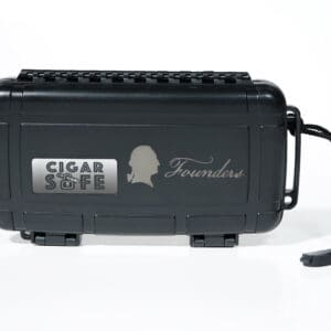 Founders Cigar Safe 5 Black Travel Humidor
